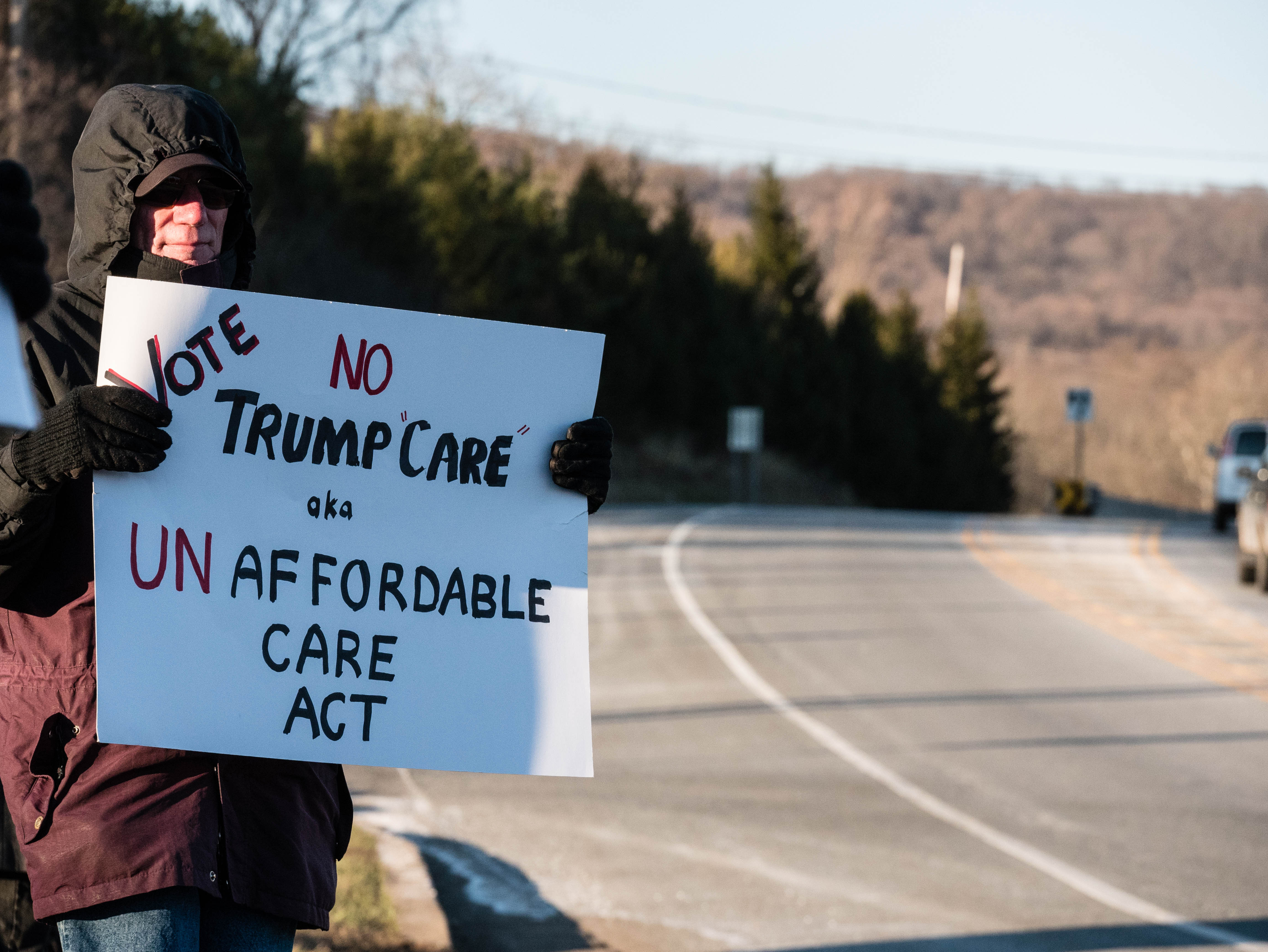 "Vote No TrumpCare and the Unaffordable Care Act"-ACA rally at C